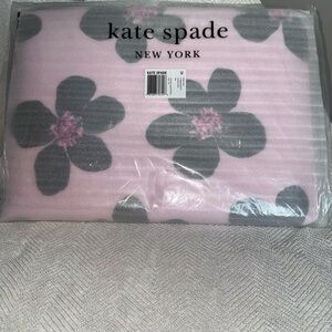 Kate Spade Pink and Gray Floral Laptop Bag